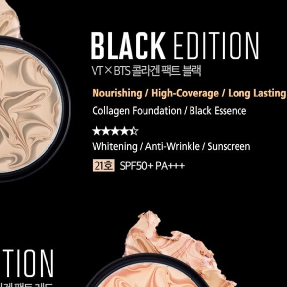 VT Cosmetics VT X BTS Collagen Pact, Black - Picture 6 of 12